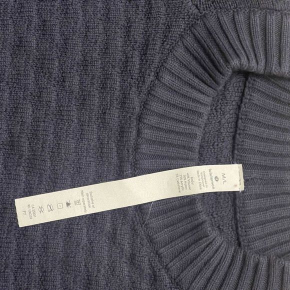 lululemon Blue Crew Neck Sweater - Picture 3 of 4